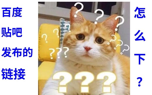 怎么下载百度贴吧发布的链接