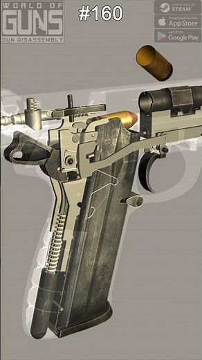 Beretta PX4 Rotating Barrel in Slow Motion! 🔥#firearmeducation #gunmechanics #slowmotion
