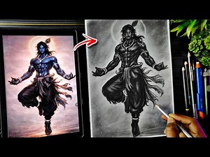 Vishwaroop Krishna Drawing Aura🔥, Lord Krishna In Animestyle Sketch, Step By Step Tutorial