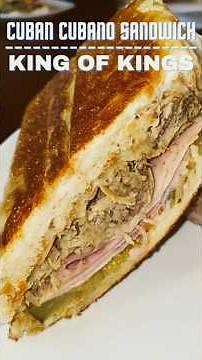 Make The BEST CUBAN CUBANO SANDWICH: Loaded With Pernil Full Recipe- Instructions #shorts #sandwich