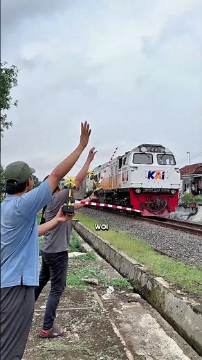 Railway Crossing Guard Slacks Off Again, Falls Asleep While Train Passes #railwaycrossing