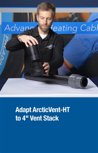 Easily adapt ArcticVent-HT to a 4" plumbing vent stack. Learn how in this month’s video blog. #heatline #freezeprotection #plumbing #stopfrozenpipes #frozenpipes #energysavings #energyefficient #innovation #energyefficiency | Heat-Line Freeze Protection Systems