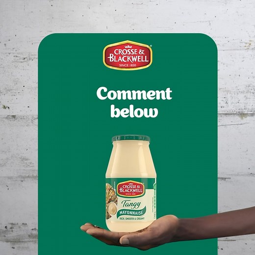 Choose the most unique tangy taste on the shelf – choose Crosse &Blackwell Tangy mayonnaise. Packed with that perfect mmmqha! Tang. It’s also rich, creamy & smooth to coat your dish perfectly. #CrosseandBlackwell #ReImagineEverydayMeal | Crosse & Blackwell