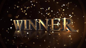 winner gold wording text scene