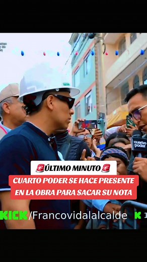 14K views · 569 reactions | Cuarto poder llega a la obra de Franco para sacar su noticia y no preguntó nunca sobre la nueva obra que se estaba realizando #fblifestyle #francovidal #alcaldevidal #cuartopoder #noticias #alcalde #obrasyshow | Perú Show | Facebook