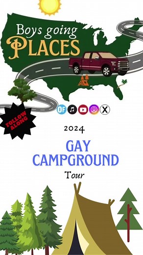 The trip has begun !!! #gay #foryou #me #vaction #life #gaycampgrounds #lgbt🌈 #camping #Canva