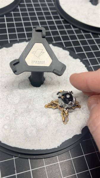 Which was your favorite Micro Machine growing up? 30 years later, I’m using DoF to play with them again. We purchased a stack of vintage 1993 Micro Machine sets to get tiny LEMs to adorn the Apollo Ring Box stand. The regolith even has little foot prints which are arranged neatly relative to the box. I considered adding tracks and a parking spot for a little Lunar Roving Vehicle as well, but things were getting a little busy. Maybe I should start sneaking some of the extra pieces from the sets i