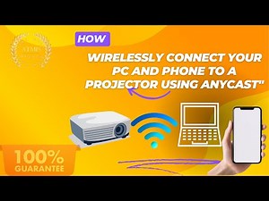 How to connect a computer and a projector with no cables- Send image wifi without cabl#wireless