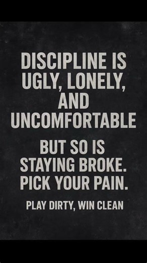 The grind is ugly but the reward isn’t. Play dirty, win clean 👹 #healing #motivation #quotes