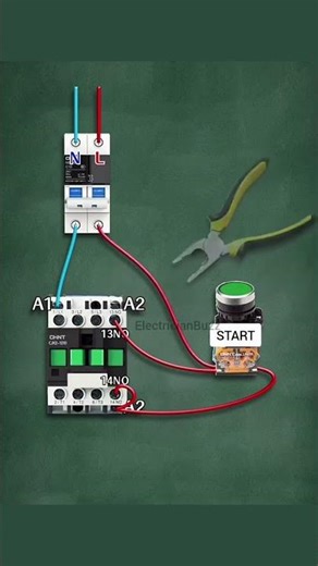 3 phase motor contactor wiring connection diagram 💯💯