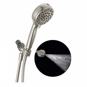 Reviews for Delta ProClean 6-Spray Wall Mount Handheld Shower Head 1.75 GPM in Spotshield Brushed Nickel | Pg 1 - The Home Depot