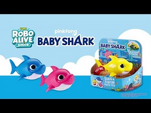 Robo Alive Junior Baby Shark Battery-Powered Sing and Swim Bath Toy