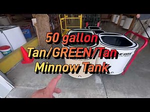 50 gallon (65g total) X-Treme Minnow tank with filter and oxygen Tan/GREEN/Tan