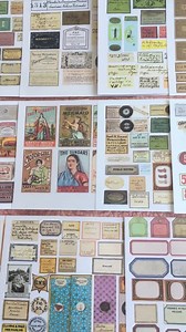 Vintage Label Ephemera: DIY Junk Journal Kit (digital Download) - Etsy Canada