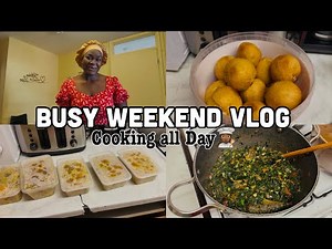 Weekend Vlog: Typical Weekend In The Life |Cooking A Ton In My Kitchen For A whole Day