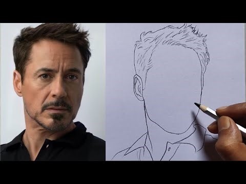 Tony Stark Drawing / Tony Stark Easy Drawing