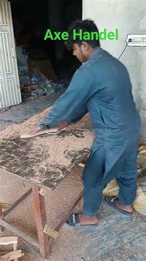 Axe wooden handle manufacturing process