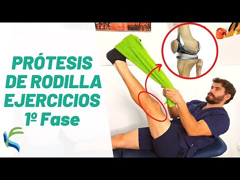 PROTESIS de RODILLA Ejercicios para rehabilitacion 1º fase | Fisiolution