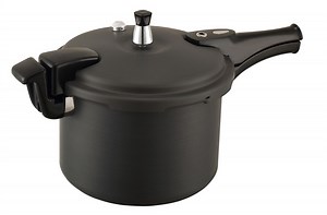[Hot Item] 4L Black Color Aluminium Pressure Cooker with Lid and Induction Bottom