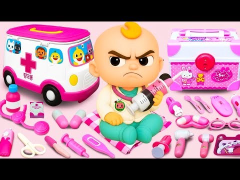 14 Minutes Satisfying with Unboxing Doctor Set Toys, Ambulance Playset Collection | Toys ASMR