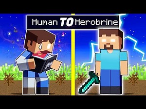 From HUMAN To HEROBRINE In Minecraft!