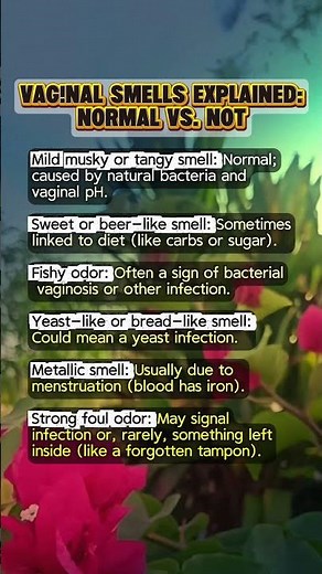 vaginal smells explained