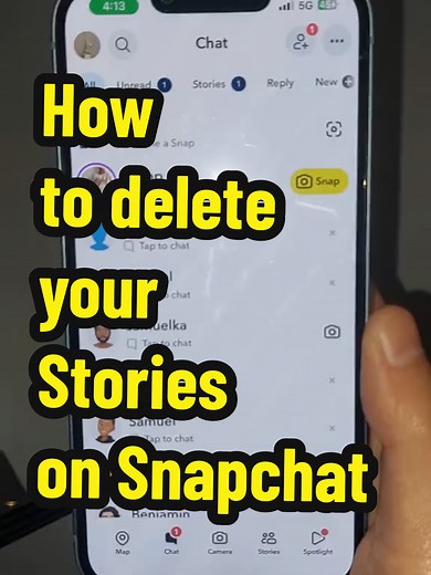 How to delete your Stories on Snapchat | snapchat