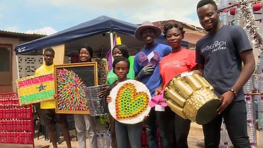 Ghana businessman turns waste plastic into profit
