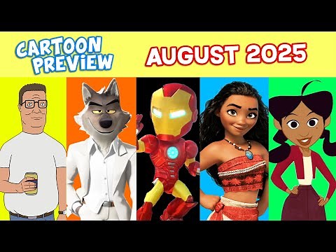 Every CARTOON MOVIE & SERIES in AUGUST 2025 (Bad Guys 2, King of the Hill, Iron Man, Fixed)