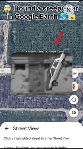 😱 I found a amazing 😱 Creepy Car in Google Earth 🌎😳#viral #youtubeshorts #shortvideos #googlemaps 😱🤯