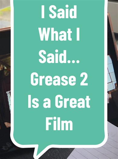 Grease 2 is a GREAT film and I don’t care what anyone says. The songs? Catchy. The outfits? Iconic. The chaos? Absolutely brilliant. Everyone always talks about Grease… But honestly? Reproduction. Cool Rider. Who’s That Guy? Bangers. Every single one. You can try and convince me it’s bad… but I will be over here singing every word like it’s a masterpiece. #Grease2 #UnpopularOpinion #MovieOpinions #80sMovies #NostalgiaVibes