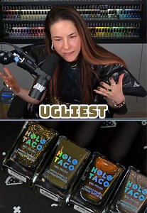We released the ugliest colour in the world💅💩 the backstory of @Holo Taco’s new Haute Garbage collection🗑️ We love research 🤓 #trash #nailtok #ugly #nailpolish #holotaco