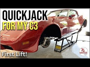 Lifting my Corvette C3 with a QUICKJACK