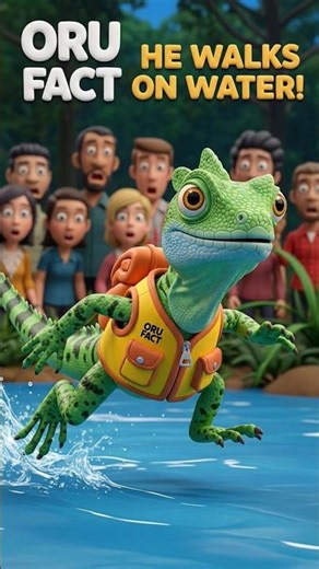 Nature’s Real-Life Escape Artist! 🦎🌊 #facts #animalfacts #didyouknow