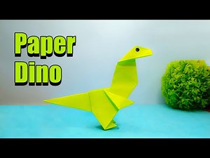 Make a Cool Origami Dinosaur | Easy Paper Folding for Beginners