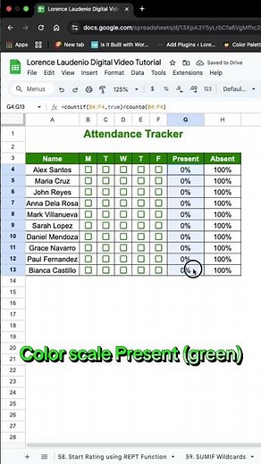 How to Make an Attendance Tracker in Google Sheets