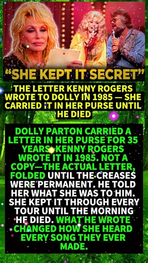 The Letter Kenny Rogers Wrote To Dolly In 1985 — She Carried It In Her Purse Until He Died #shorts
