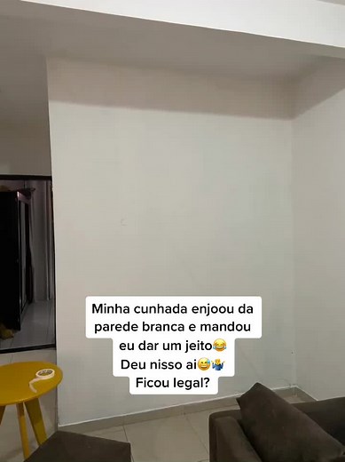 Se ela gostou eu não sei, só sei que me deu carta branca 😂#fy #foryou #foryoupage #diy #pinturasdeparede #parati