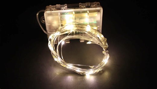 LED Copper Wire Fairy Lights DC12V Battery Powered Halloween Fairy Twinkling Lights 2-5m