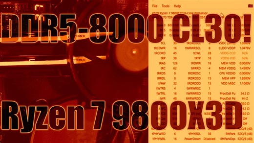 芝奇6000 CL26焰锋戟RGB内存在9800X3D上超频到8000 CL30!【Actually Hardcore Overclocking】