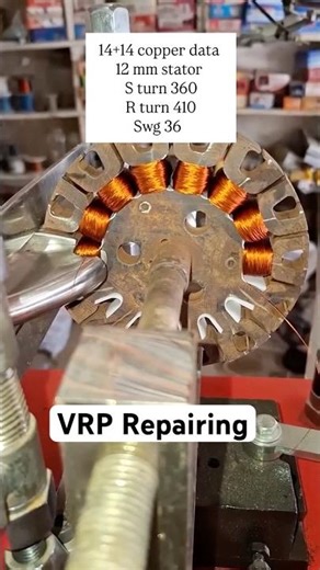 14+14 copper data || 12 mm stator || ceiling fan copper winding data || How to ceiling fan copper
