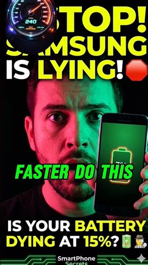 Samsung BATTERY is Lying to You! 🛑 (DO THIS) 🔋