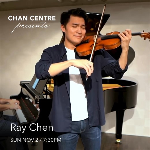 Ray Chen is redefining the modern classical musician. A "phenomenal talent," (Washington Post) Ray is celebrated both on and off stage. With over a million followers online, he's making classical music appeal to everyone and being named to Forbes' 30 Under 30 for his efforts. Experience his virtuosity live in this intimate recital with pianist Chelsea Wang. | Chan Centre for the Performing Arts