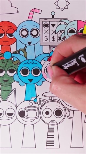 Incredibox Sprunki Retake OC New Coloring Pages🎨 | How to Color Incredibox Sprunki