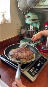Cooked a steak using Changbert induction cooktop