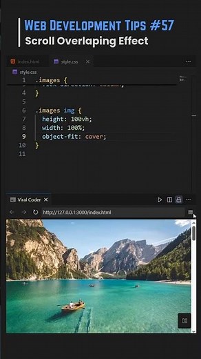 Scroll Effect using CSS 🤯 #shortvideo #coding #shortsviral #shorts #short