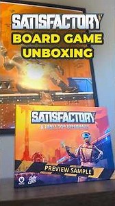 Unboxing the Satisfactory Board Game (Playtest Preview) #satisfactory