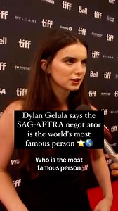 Dylan Gelula says SAG-AFTRA chief negotiator Duncan Crabtree-Ireland is the most famous person in the world at the TIFF premiere of her film, ‘Dream Scenario’ with Nicholas Cage. 🎥 #TIFF #TIFF23 #DylanGelula #ActorsStrike #WritersStrike #DuncanCrabtreeIreland #redcarpet #entertainmentnews #SAGAFTRA #unbreakablekimmyschmidt | etalk