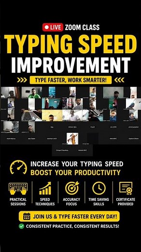 Increase Typing Speed Fast ⚡ Live Zoom Typing Classes | KeyMastery 2.0
