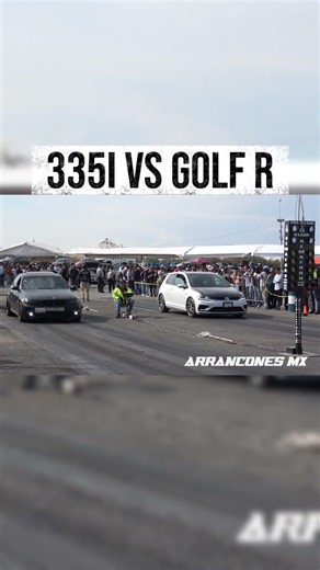 BMW 335i vs Golf R #arrancones #dragracing #arranconesmx